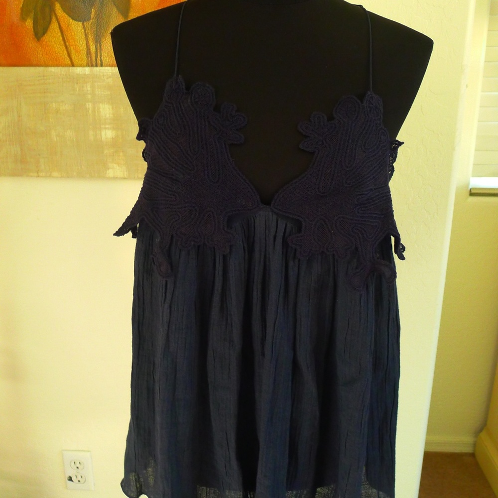 AUTHENTIC RUNWAY CHLOE DEEP BLUE CAMI 38